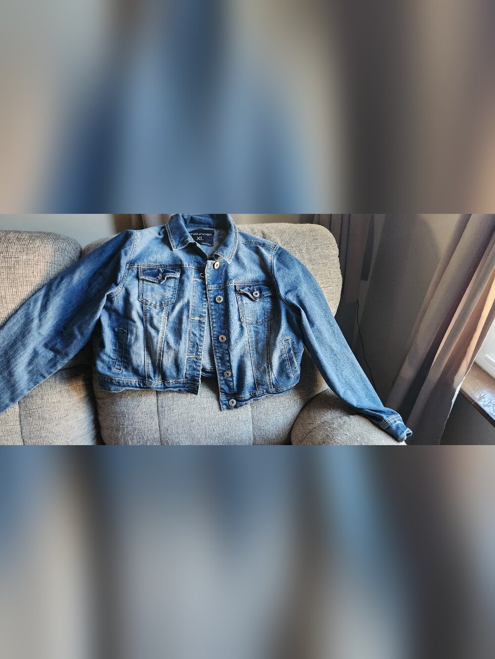 Classic MAURICES Blue Denim Jacket - Women's Cropped Jean Jacket